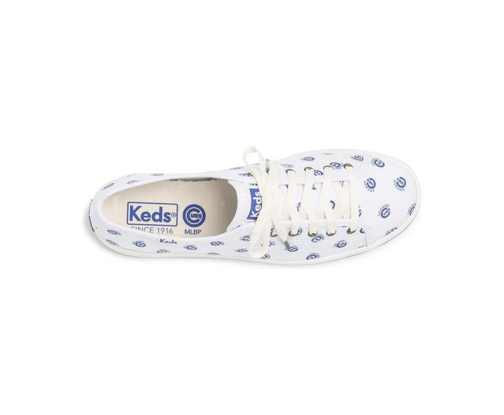 Keds Womens Sneakers White/Blue - Kickstart MLB® - 032OWKVBP